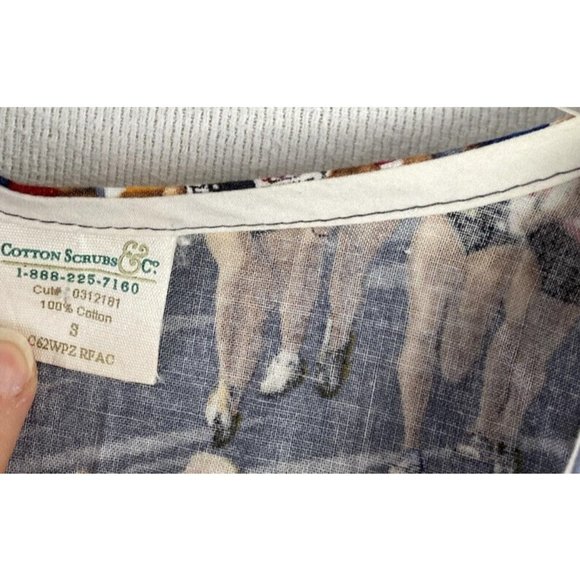 Marathon Running Jogging Sz S Full Button L/S Nurse Medical Vet Scrub Uniform - Picture 4 of 9